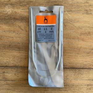Pony Brand US Size 6 / 4 mm 60 cm length Circular Knitting Needles